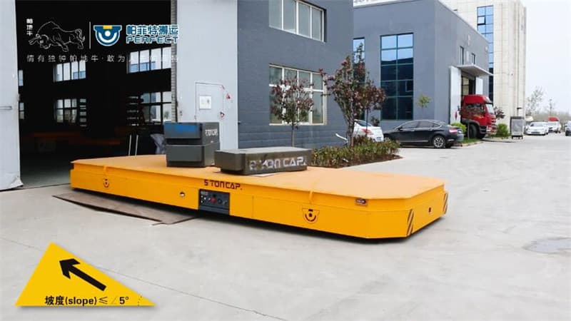motorized die cart for foundry workshop 200 tons